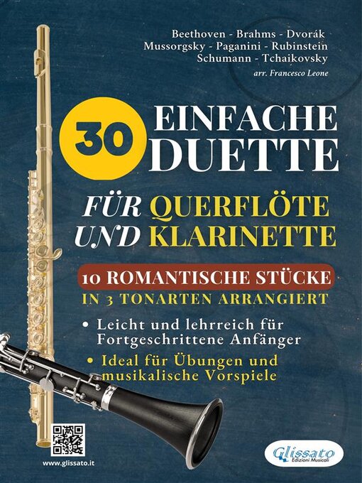Title details for 30 Einfache Duette für Querflöte und Klarinette | 10 Romantische Stücke in 3 tonarten arrangiert by Anton Rubinstein - Available